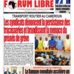 📰 À LA UNE DE VOTRE HEBDOMADAIRE « FORUM LIBRE » (N° 421 DU 17 SEPTEMBRE 2026)